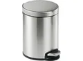 Produktbild: Treteimer Metall rund, Soft Close, 5 Liter, Edelstahl