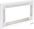 Produktbild: Emuca - Einbaurahmen mikrowelle Weiß 60x40cm, universell einbaumikrowelle rahmen aus Kunststoff