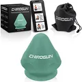 Produktbild: CHIROGUN® Triggerpunkt Drücker mit Saugnapf & Beutel | Digitale Anleitung | Selbstmassage gegen Verspannungen & Schmerzen im Nacken, Rücken, Schulter | Massageball für Tiefenmassage