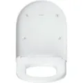Produktbild: Duravit Univavo WC-Sitz D-shaped 0023490000 Absenkautomatik, abnehmbar, Scharniere Edelstahl, Weiß