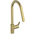 Produktbild: Ideal Standard – Gusto Küchenarmatur, Hoher Auslauf mit zylindrischem Querschnitt, mit 1-Funktionshandbrause, Schwenkbereich 360°, Schnellmontagesystem EasyFix+, Brushed Gold