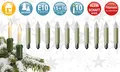 Produktbild: Ersatzbirne Lichterkette Weihnachten Schaftkerze 10er Set 16 V / 3 W E10 Sockel