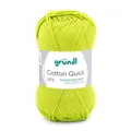 Produktbild: GRÜNDL WOLLE COTTON QUICK 50g HELLGRÜN LL 125 m 100% BAUMWOLLE 100G/5,58€