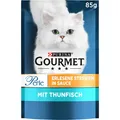 Produktbild: Gourmet Perle Katzenfutter Nass Thunfisch 26x85g Erlesene Streifen Packung