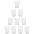 Produktbild: Engelland Becher Plastikbecher in modernen Neonfarben, Mehrweg, 10-tlg., Kunststoff, spülmaschinengeeignet, bruchfest, wiederverwendbar, 400 ml, 0,4 Liter weiß 40 cl | 400 ml | Ø 9 cm x 9 cm x 11.5 cm