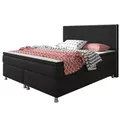 Produktbild: Boxspringbett - schwarz - mit Topper - H3 - 180x200 cm