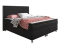 Produktbild: Boxspringbett King Size 180x200 cm Webstoff Schwarz