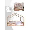 Produktbild: tiSsi® Hausbett / Bodenbett ENNO Gr. 140 x 200 cm, Tissi: Buche Weiß