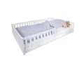 Produktbild: tiSsi® Hausbett tiSsi® Bodenbett / Hausbett ENNO 140x200 cm Buche inkl. opt. Dach (Set, Inklusive Dach und Rollrost), inkl. Rollrost und optionalem Dach