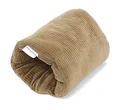 Produktbild: HOBEA-Germany Stillkissen Mini-Stillkissen Stillrolle Stillmuff Cord taupe, BIO Baumwolle, ideal für unterwegs