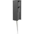Produktbild: ledscom.de Garten-Steckdosen-Säule POMI mit Erdspieß für außen, IP44, 2-fach, anthrazit, eckig, 23cm