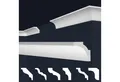 Produktbild: marbet design Stuckleiste E-11, 2 Meter / 1 Leiste, XPS Styropor weiß - Deckenleisten Deckenstuck Leisten E-Leisten - (2 Meter / 1 Leiste E-11)