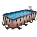 Produktbild: Exit Toys Pool-Set, Braun, Kunststoff, Holz, 200x100x400 cm, CE, Freizeit, Pools und Wasserspaß, Pools