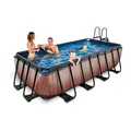 Produktbild: EXIT Wood Pool 400x200x100cm mit Filterpumpe - braun