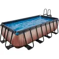 Produktbild: EXIT Wood Pool Braun 400x200x100cm m. Filterpumpe