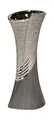 Produktbild: GILDE Moderne Vase Keramikvase Tischvase Dekovase Vase grau silber mit Relifierung, 8x10x19 cm