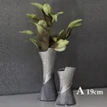 Produktbild: Gilde Vase Bridgetown Deko Blumenvase Keramik silber grau NEU