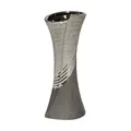 Produktbild: Keramik-Vase - Gilde Blumenvase Bridgetown 19 cm grau-silber - Deko Design