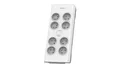 Produktbild: Listwa przepięciowa 8 gniazd biała Philips SPN7080WA/60
