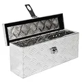 Produktbild: Trucky Truckbox aus Aluminium, Modell D025, 59x24x18cm, Abschließbar, Robustes Riffelblech, Deichselbox Für Werkstatt, Auto, Hobby Alu Kiste Anhängerbox