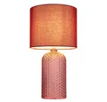 Produktbild: GLOBO LIGHTING Tischleuchte, Leuchtmittel nicht inklusive, Tischleuchte Tischlampe Nachttischleuchte Glas Leseleuchte rot H 50 cm