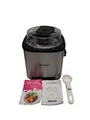 Produktbild: Eiscrememaschine aus Edelstahl mit entnehmbarem Eisbehälter, inkl. Rezeptheft