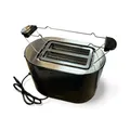 Produktbild: Exquisit Toaster 850W – Brötchenaufsatz, Auftauen, 7 Stufen – Edelstahl