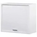 Produktbild: SIMMOB Küchenschrank Schrank Oberschrank Hängeschrank Rollladentür H. 53,6 cm, Farbe:Weiß - Weiß