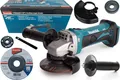 Produktbild: Makita Akku-Winkelschleifer 18 V + Schruppscheibe für Metall + Zubehör DGA452Z