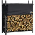 Produktbild: SHELTERLOGIC Kaminholzregal, BxHxL: 120 x 119 x 37 cm, schwarz