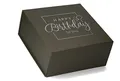 Produktbild: Premium Geschenkbox Geburtstag, Geschenkkarton, Magnetbox, Magnetfaltbox, Geschenkverpackung für Geburtstag mit Schriftzug, 22x22x10cm, Taupe matt mit Silber