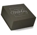 Produktbild: ideas in Boxes Geschenkbox Happy Birthday Geschenkkarton, Premium Magnetbox, Geschenkverpackung für Geburtstag mit Schriftzug