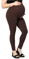 Produktbild: Merry Style Große Größen Damen Lange Umstandsleggings aus Viskose MS10-460 (Braun, 7XL)