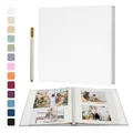Produktbild: Selbstklebende Fotoalbum 10x15 Einkleben und zum Selbstgestalten Groß Leinen ...