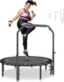 Produktbild: VEVOR Faltbares Mini-Trampolin Fitness-Rebounder 1295 mm 205 kg belastbares Tainingstrampolin, Rebounder Sport Trampolin Gartentrampolin