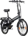 Produktbild: Zündapp Z101 20 Zoll Elektro Klapprad für Erwachsene 150 - 180 cm 6 Gang E Klappfahrrad E Bike Faltrad Pedelec StVZO schwarz