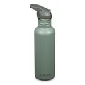 Produktbild: Klean Kanteen Fahrrad Trinkflaschen Classic Narrow (Flip Sport) mit Trinkverschluss aus Edelstahl in der Farbe Grün mit einem Volumen von 800 ml, 1011196