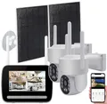 Produktbild: VisorTech Solar-Kameras: Funk-Überwachungs-Set: Rekorder mit 2X 2K-PT-Solar-Kamera, App (WLAN Überwachungskameras, Überwachungskameras Funk Set)
