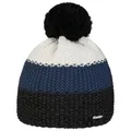Produktbild: Eisbär Star Pompon RL Beanie Strickmütze Wintermütze Bommelmütze Skimütze Damen/Herren - Made in the EU mit Futter, Futter Herbst-Winter Winter - One Size schwarz