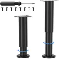 Produktbild: VETIN Höhenverstellbare Möbelfüße 25-43cm Metall Schwarz Ver