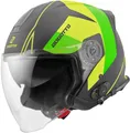 Produktbild: Bogotto Motorradhelm V586 Detri BT Jethelm, integriertes Kommunikationssystem,integriertes Sonnenvisier