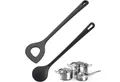 Produktbild: WESTMARK Kochlöffel Spitzlochlöffel + Rühr-/Kochlöffel-Set, 2tlg., Hitzebeständig bis 270 °C, Spülmaschinengeeignet