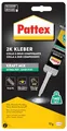 Produktbild: Pattex Kraft-Mix Extrem Fest, extrem starker Epoxidharz Kleber mit hoher Endfestigkeit, Klebstoff für fast jedes Material, transluzenter 2 Komponenten Kleber, 1x12g