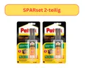 Produktbild: 2x Pattex Kraft-Mix Extrem Fest Epoxidharz 12g / 11ml – Hochfest, vielseitig, sp