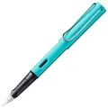 Produktbild: Lamy AL-star turmaline Füller – Füllhalter mit ergonomischem Griff & polierter Stahlfeder in Strichbreite B – leichtes Aluminiumgehäuse – inkl. Tintenpatrone T 10 blau – Rechtshänder