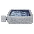 Produktbild: Bestway® LAY-Z-SPA® Energiespar-Whirlpool San Francisco HydroJet Pro™ mit App-Steuerung, für 7 Personen 230 x 230 x 71 cm, Marmor-Optik (Samtgrau)