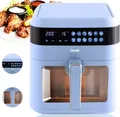 Produktbild: DMS HFG-7G Heißluftfritteuse,7 Liter fritteuse ohne Öl,10 Programmen,1800W,blau