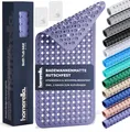 Produktbild: homerella® Badewannenmatte rutschfest 88x39cm, INKL. HAKEN, Rutschfeste Badematte BPA frei, Duschmatte rutschfest, Antirutschmatte Badewanne, Rutschmatte Badewanne, schimmelresistent&maschinenwaschbar