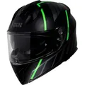 Produktbild: IXS 217 2.0, Integralhelm - Matt Schwarz/Grau/Grün Fluo - M