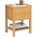 Produktbild: SoBuy Nachttisch, Natur, Holzwerkstoff, 45x60x35 cm, Schlafzimmer, Nachttische